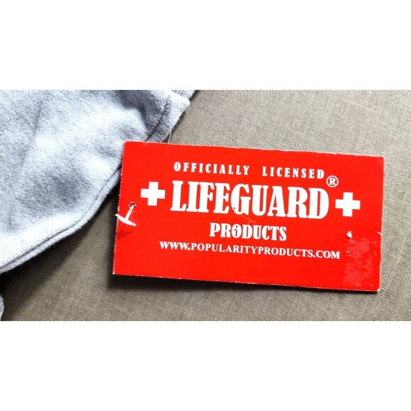 Lifeguard Nantasket Beach Embroidered Silver Red Letters Boys Cotton Poly Hoodie - Picture 8 of 16